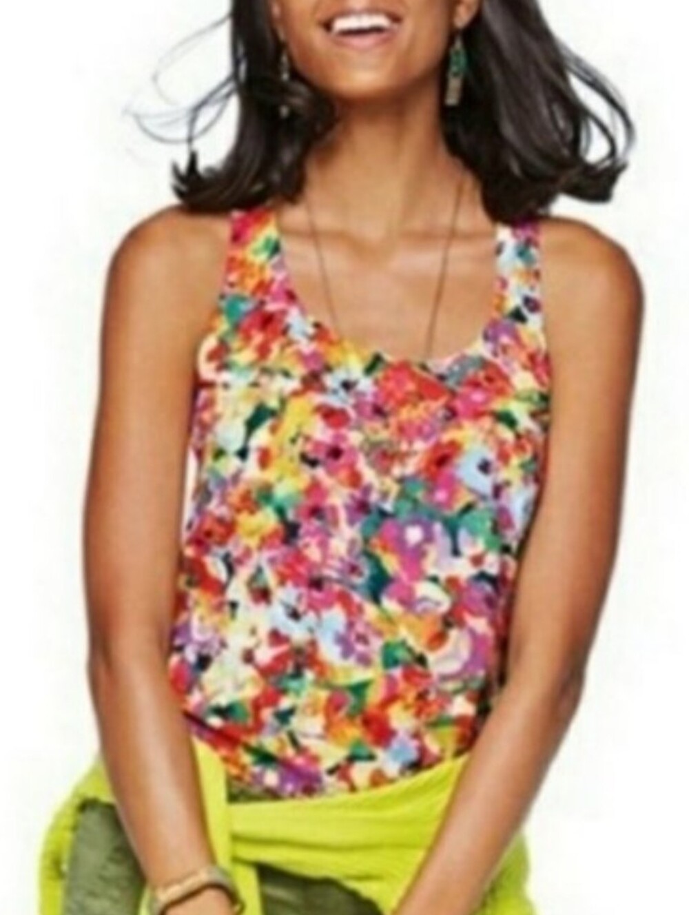 CAbi Luisa Tank Size S Multicolor Floral